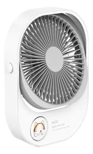 Ventilador De Mesa Portátil F Fan Creative Mini Fan Home Sil