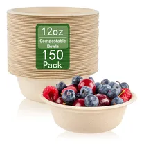 Comprar Zorrita Paquete De 150 Tazones De Papel Desechables De 12 Oz