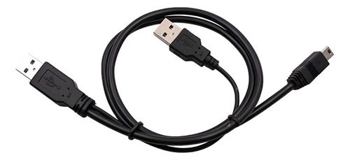 Cable De Alimentación Mini Usb A 2 Usb Para Dispositivos Color Negro
