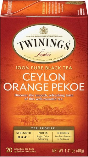 Chá Twining Of London Ceylon Orange Pekoe 20 Saquinho 40g