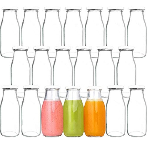 Botellas De Vidrio De 12 Oz, Botellas De Leche De Vidrio Con