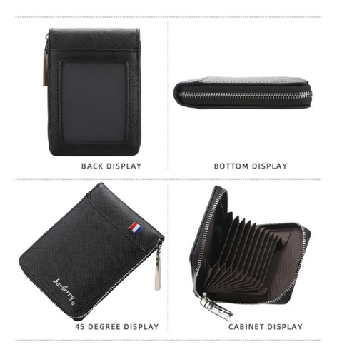 Baellerry Cartera Hombre Vertical Billetes Y Tarjetas 11cm