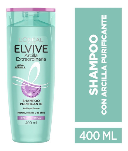 Shampoo Elvive Arcilla Purificante Tubo Depresible 400 ml