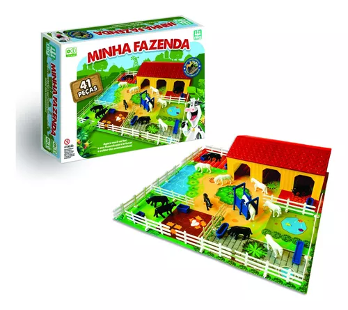 Jogo Minha Fazenda, NIG Brinquedos, 41 Peças