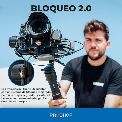 Imagen 3 de 10 de Gimbal Estabilizador Zhiyun Crane 2s Camaras 3-axis!!