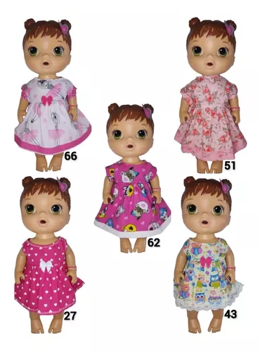 Roupa Boneca Baby Alive Kit C/ 8 Peças Pronta Entrega.