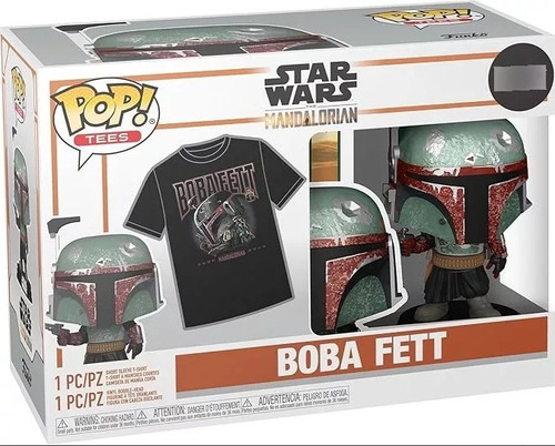 Funko Pop! Star Wars The Mandalorian Boba Fett C/playera M