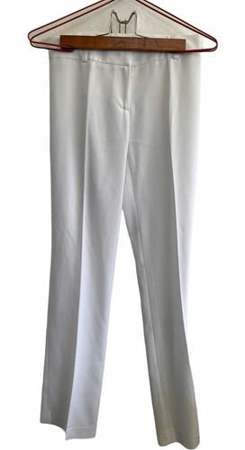 Pantalón De Vestir Talle 40 Impecable Blanco