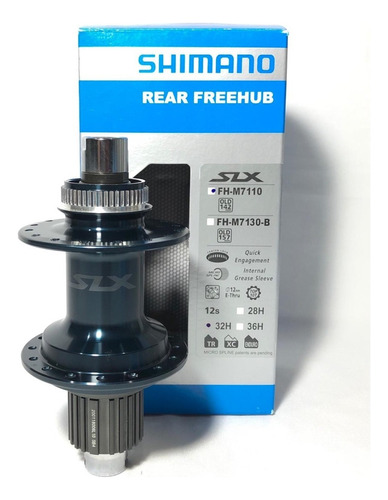 Cubo Traseiro Shimano Slx 12v Fh-m7110 32f 12mmx142mm Micro