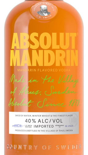 Pack De 6 Vodka Absolut Mandarin 750 Ml