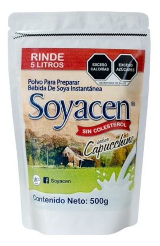 Bebida De Soya Sabor Capuccino/en Polvo 500g Soyacen 