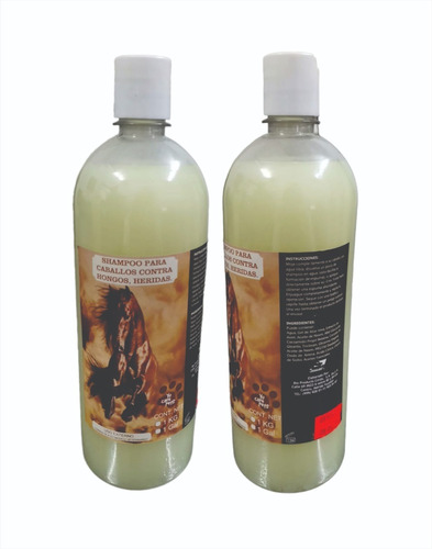 Shampoo Para Caballo Anti-hongos Con Aloe Vera 2lt