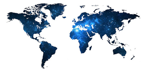Boo Calcomanía De Pared Con Mapa Del Mundo/pegatinas De