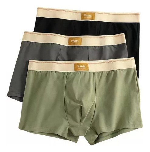 X, Calzoncillos Tipo Bóxer Algodón For Hombre, Transpirable