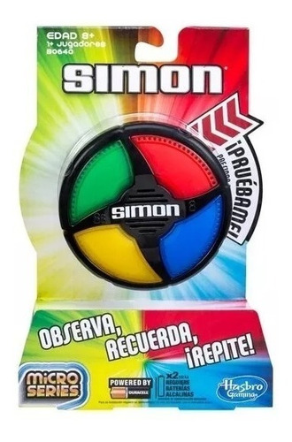 Simon Micro Series Juego De Memoria Hasbro Original