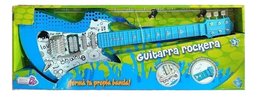 Guitarra Rockera Con Cuerdas Musical A Pila El Duende Azul