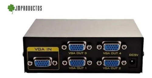 Splitter Vga Amplificado 4 Salidas Hasta 30 Metros + Envio