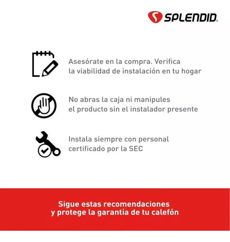 Calefon Splendid 10 Litros Gas Natural Tiro Natural