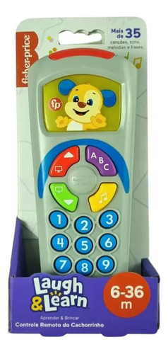 Controle Remoto Fisher Price Aprender E Brincar Azul Ou Rosa