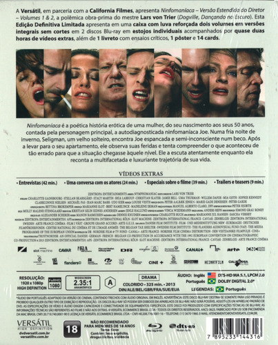 Ninfomaniaca Versão Do Diretor - Vol 1 E 2 ( Nymphomaniac )