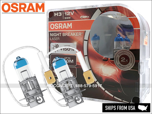 Osram H3 Night Breaker Laser +150% Headlight Halogen Bul Aag