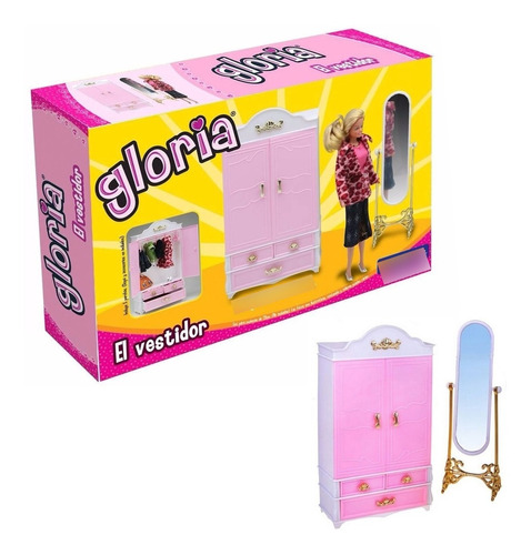 Gloria El Vestidor Accesorios Muñecas 29 Cm Barbie