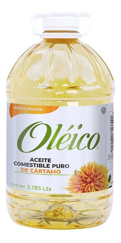 Imagen 1 de 1 de Aceite Oléico Puro De Cártamo Garrafa 3.785 L