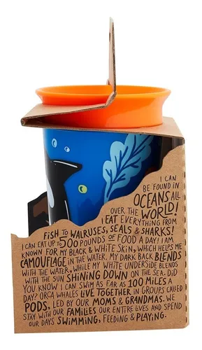 Vaso Miracle Cup 9 Oz Animal Munchkin Orca - B17422