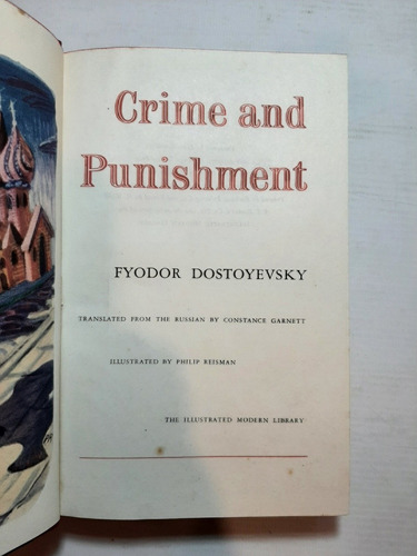 Antiguo Libro Crimen Y Castigo Ingles Dostoyevsky Ro 1144