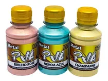 Comprar Kit 3 Tintas Pva Metal 100ml True Colors Escolha As Cores
