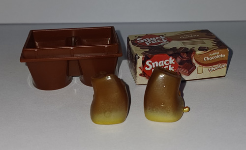 Shopkins Real Little Snack Pack Pudding Chocolate Figura (Usado)