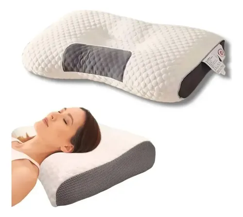 Travesseiro Cervical Ergonômico Apoio Pescoço Bege