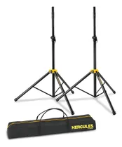Comprar Tripodes Para Bafles Con Funda Hercules Ss200bb Aluminio Color Negro