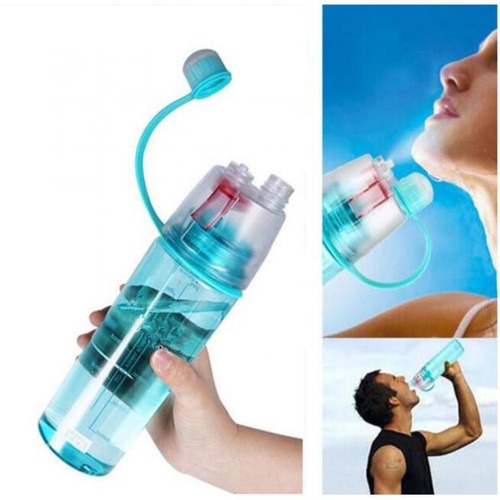 Botella Deportiva Con Spray De 600ml Para Hacer Deportes Ev