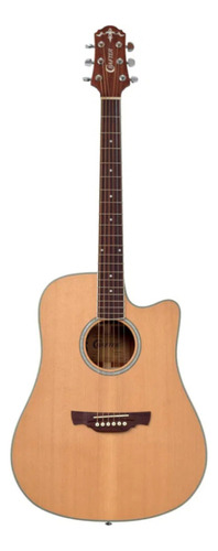 Violão Elétrico Crafter Folk Cutaway De-7/n Natural Satin