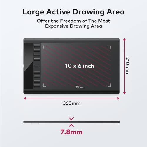 Ugee M708 V3 Tableta Dibujo Gráfico, Tableta Dibujo Digital