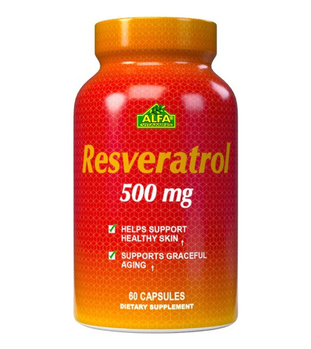 Resveratrol 500mg 60 Capsulas Alfa Vitamins