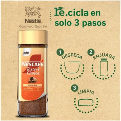 Nescafé Tasters Choice Colombiano Instantáneo Soluble 100g
