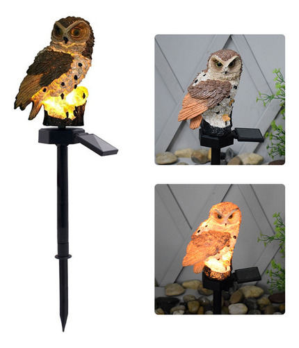 Led Jardim Luzes Solar Night Luzes Coruja Forma Solar Led