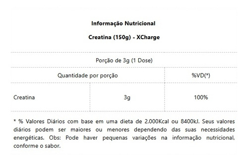 Creatina (150g) - Padrão: Único Sem Sabor