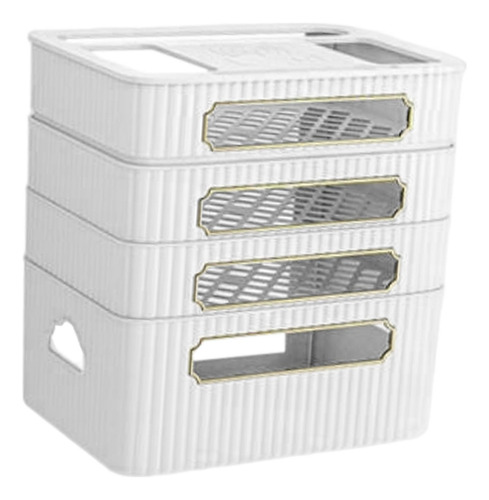 Caja De Almacenamiento De Enrutador Soporte De 4 Niveles