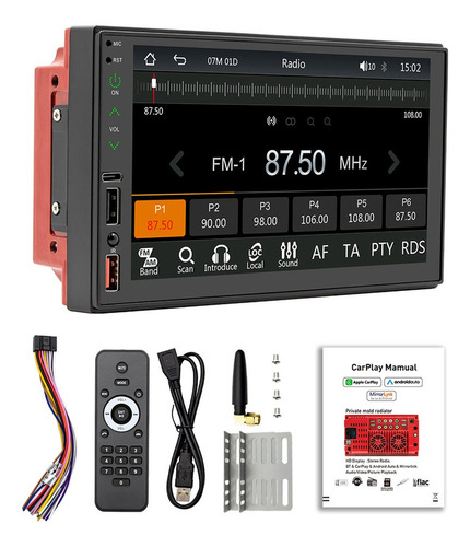 7in Multi-idioma Coche Bt Mp5 Player Auto Pantalla Táctil