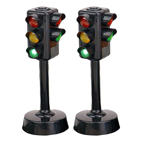 Toyvian 2pcs Traffic Light Lamp Traffic Lamp Toy Mini Stop L