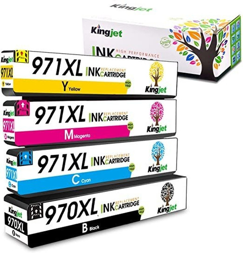 Kingjet - Cartucho De Tinta Compatible Para Impresoras Hp 9.