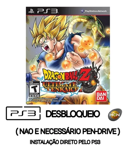 Dragon Ball Z Budokai Tenkaichi 4 Ps3 Desbloqueio Hen Instalar com