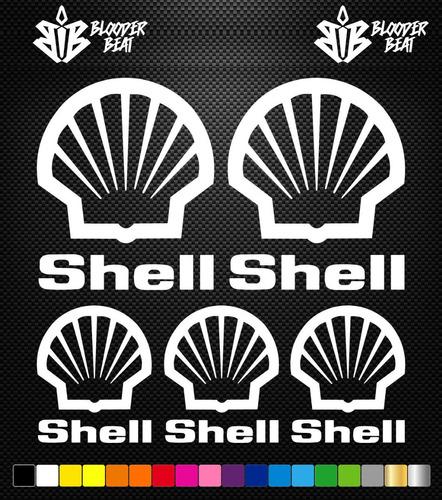 Sticker Tunning Automovil Shell Calcomanía