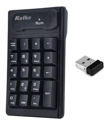 Imagen 3 de 8 de Teclado Numerico Kolke - Inalambrico - Numeros Pc Notebook