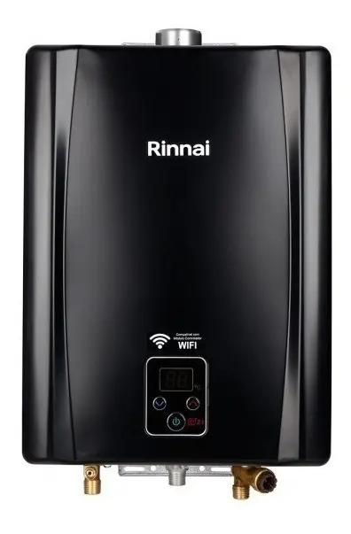 Calefón a gas GN Rinnai Digital REU-E210 FEH negro