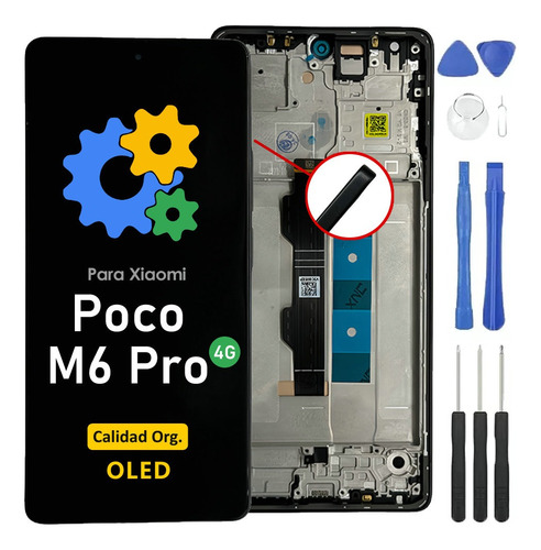 Pantalla Display Para Xiaomi Poco M6 Pro 4g Oled Org+marco N