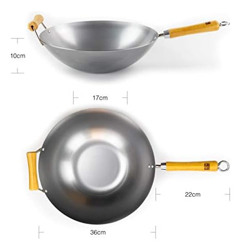 Escuela De Wok - Wok De Acero Al Carbono